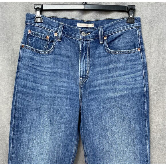 Levi’s Low Pro Straight Women’s Distressed Blue Jeans Size 29 - Picture 5 of 15